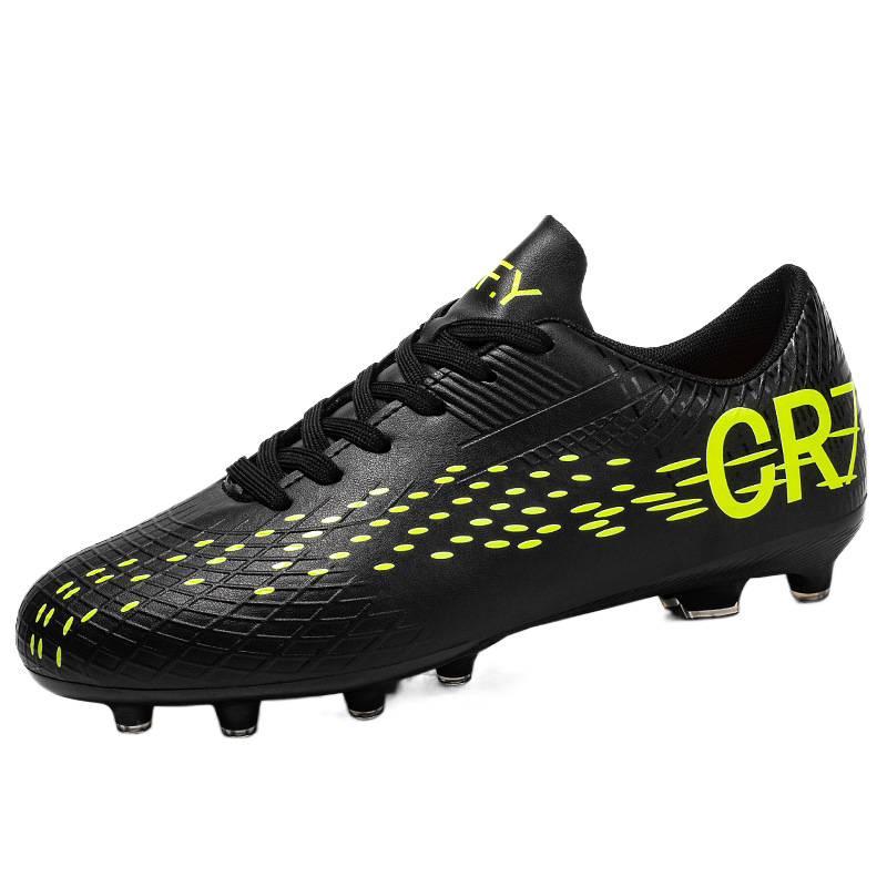 CR7 Low-top Football Shoes Tf Broken Nails Artificial Turf AG Nails Leather Feet Boys and Girls Students Training Shoes