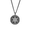 Arcangelo Metatron Angelo della Vita Sigillo Salomone Collana Uomo Kabbalah Amuleto Acciaio Inossidabile Gioielli Vichinghi