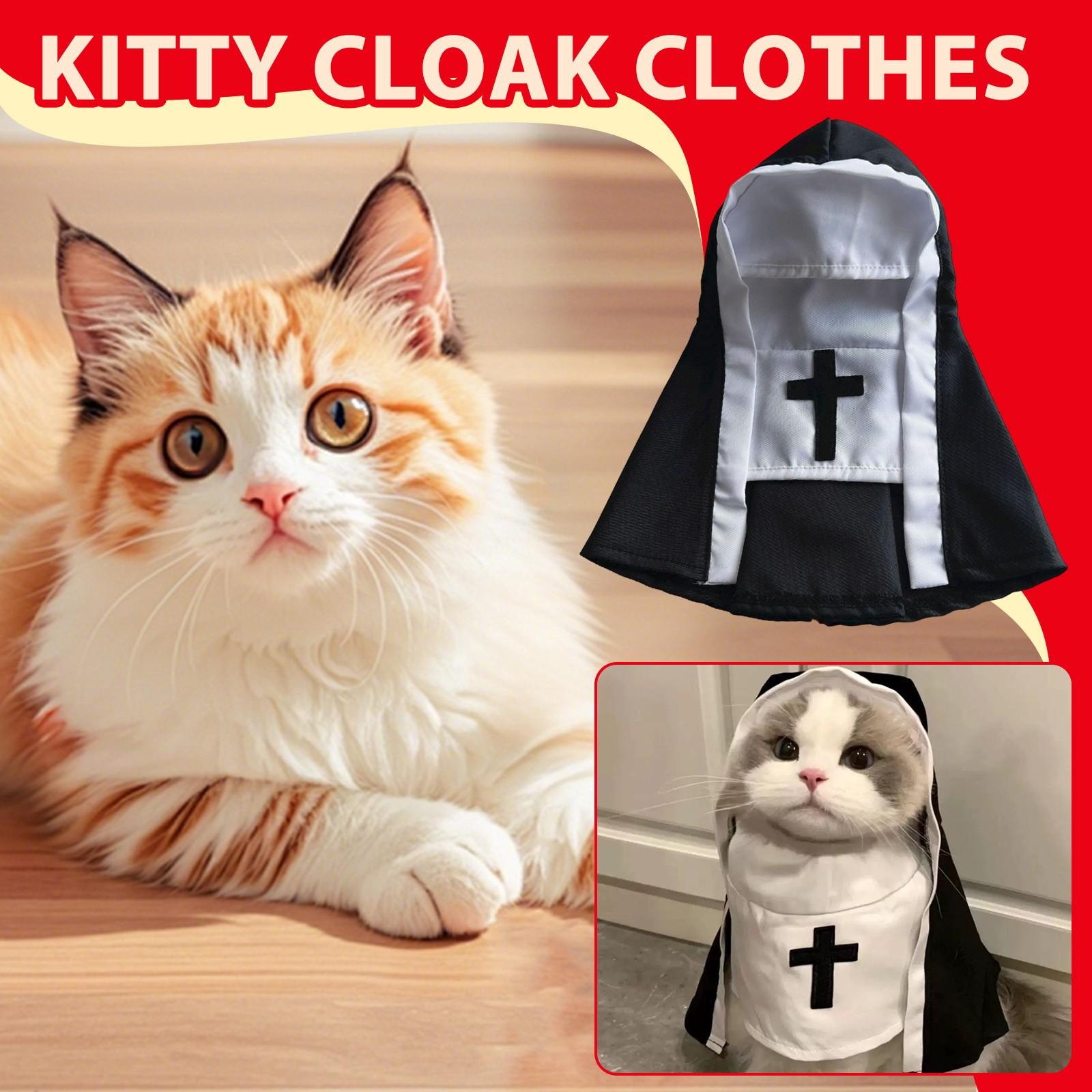 

Pet Cat/Dog Nun Costume Clothing- Cute Funny Sister Habit Dress Outfit For Festival Cosplay Party S