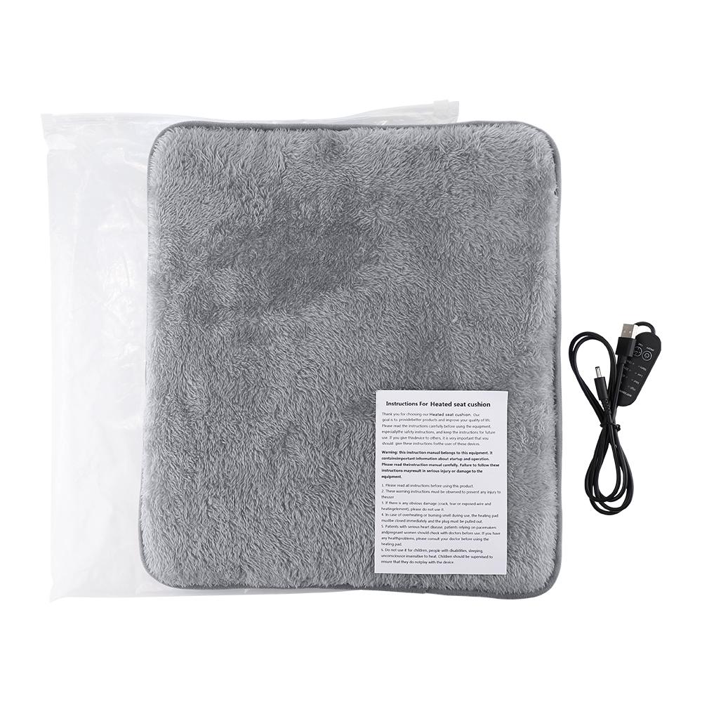 

35.5X37Cm Usb 5V 4-Speed Temperature Adjustable Seat Heating Cushion For Winter Brace Heating Pad Pet Home Office Hot Compress