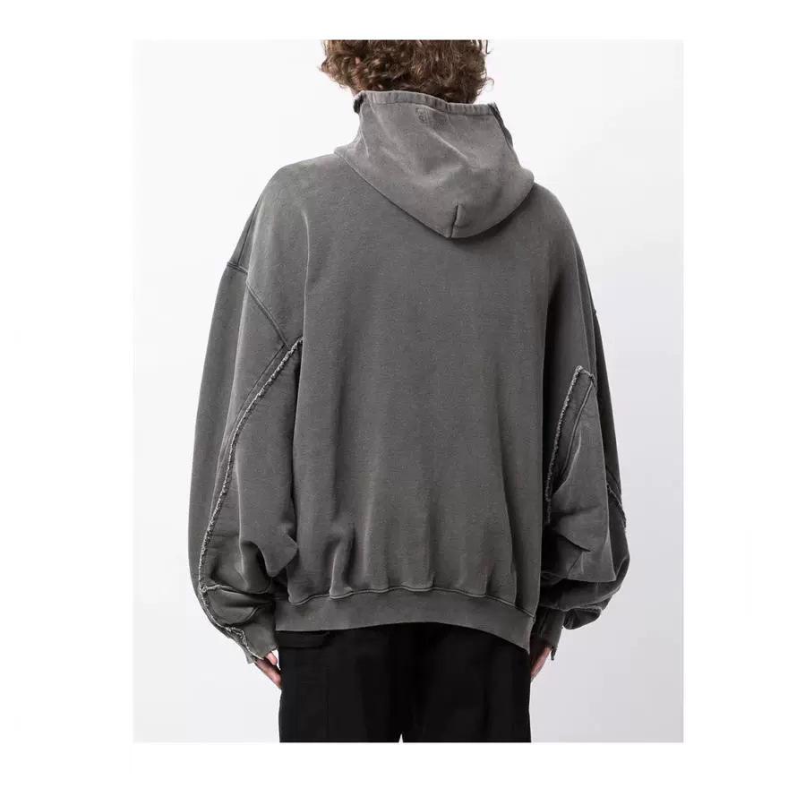 Sudadera con capucha y cremallera Patchwork Unisex de moda 2023