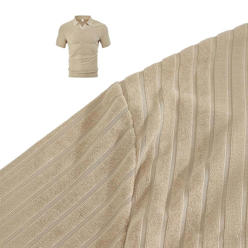 Mens Shirt Lapel Button Up Towel Stylish Breathable Daily  Shirt