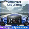 Motorcycle LED Speedometer Digital Odometer Tachometer 12000 RPM Meter Turn Signals Fuel Level Voltage for Honda Meter Bracket