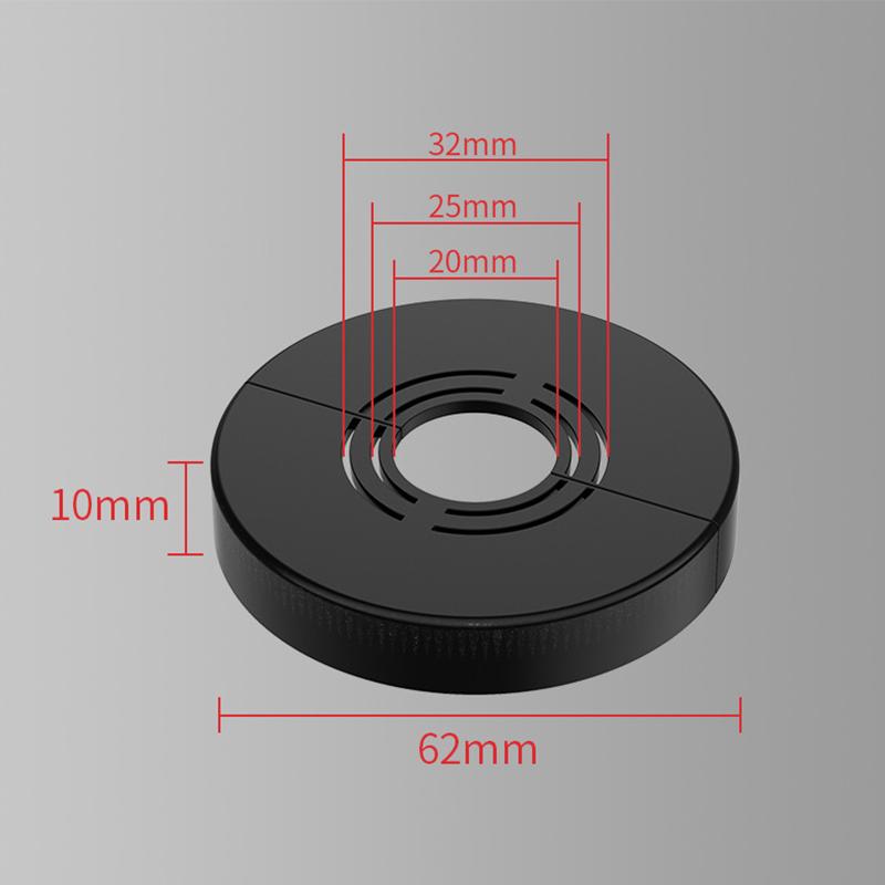 Abs Water Pipe Connector Shower Faucet Decorative Cover Adjustable Wall Heighten Angle Valve Panel For Tap Accessories