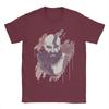 Self Art Gow T Shirts Unisexs Pure Cotton Novelty TShirt Round Neck God of War Kratos Tees Short Sleeve Tops Plus Size