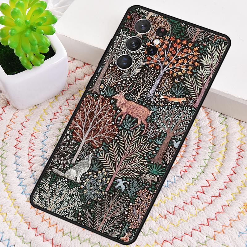 Wild Forest Animal TPU Phone Case For Samsung Galaxy note 10 pro S26 S25 S24 S23 S22 Ultra Plus S21 FE S20 Shockproof Cover