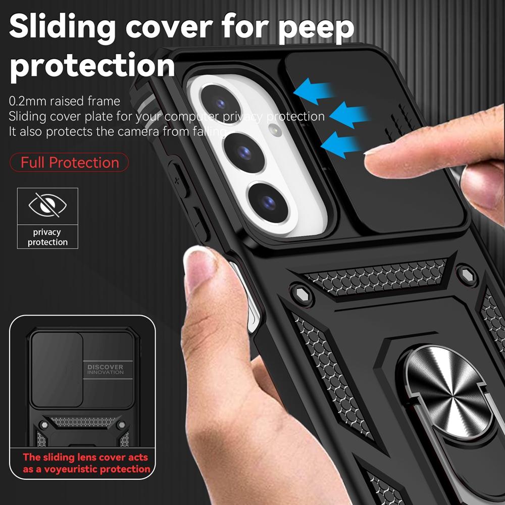 Magnet Holder Ring Shockproof Armor Case for Samsung Galaxy A17 A27 A37 A57 A07 Camera Lens Protect Funda for Galaxy A 57 37 17