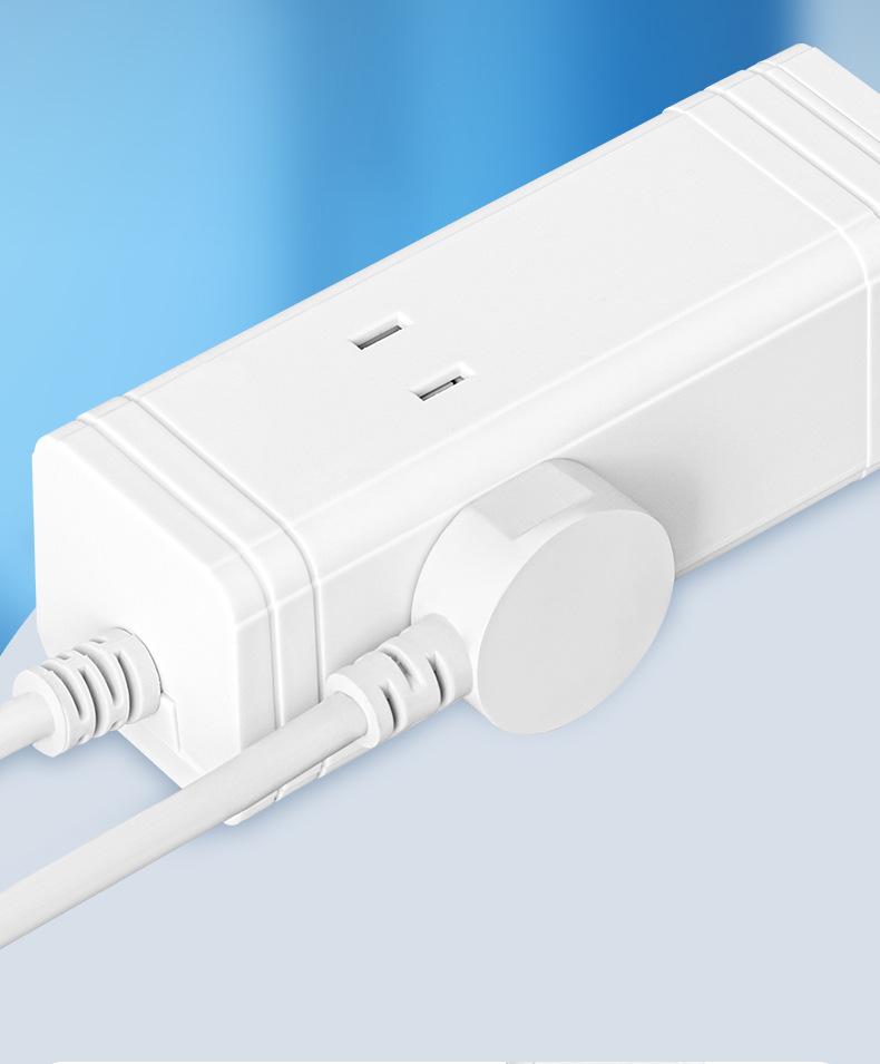 Intelligente rechteckige USB-Reisesteckdosenleiste mit Multifunktionssteckdose für den Heim- und Wohnheimsgebrauch