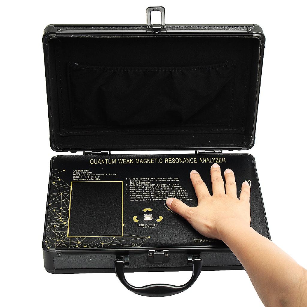 6TH Generation Quantum Weak Magnetic Resonance Body Analyzer Sub Health Tester USB Cable 31x22x9cm