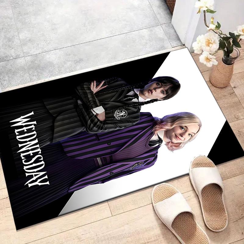 1pc Addams Family Wednesday5 Design Printed Area Rug Carpet for Bedroom Living Room Home Decor Rugs Mat Non Slip Mat Rug for Bedside