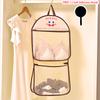 Double Layer Underwear Storage Bag,New Wall Hanging Breathable Mesh Bags with Hook for Socks Toy,Multi-Purpose Closet Organizer
