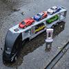 1:32 Alloy Metal Diecast Model Car Compatible With SEMI Double-deck Car Carrier Truck Miniature Vehicle Home Decoration Desktop