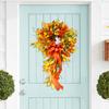Fall Wreaths For Front Door Outside Garland Autumn Scene Decor Farmhouse Wreath Ornaments Home Patio Thanksgiving Decorations