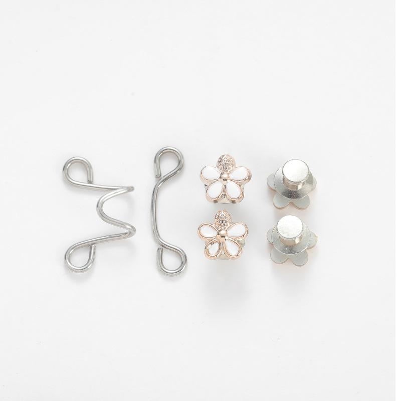 

Регулируемая пряжка для талии, удлинитель, без шитья, зажимы для брюк, кнопка для утяжки талии, для джинсов, юбок, рукавов, пуговицы, булавки, инструмент