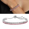Elegant Zircon Bracelet Simple Bracelet Double Layer Fashionable Jewelry Perfect for Easy Adjustment and Versatile Wear