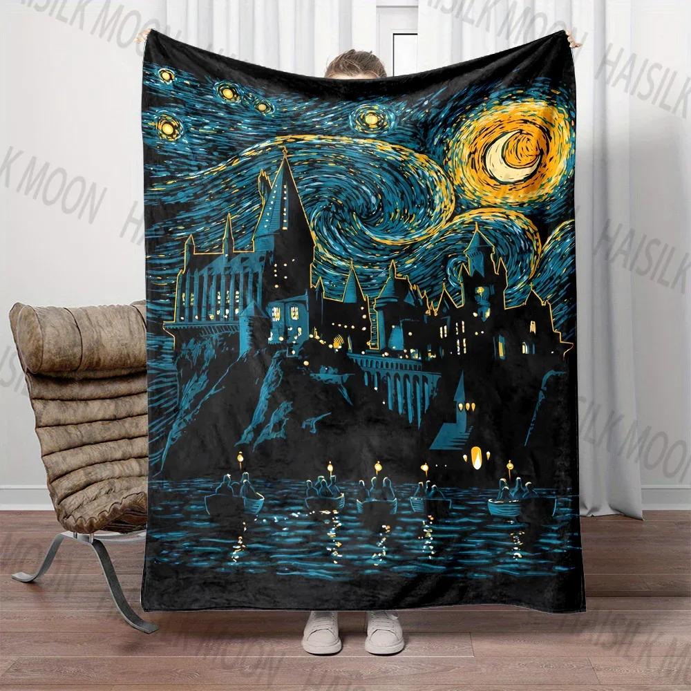 Mysterious Castle Printed Blanket, Children's Favorite Gift, Travel Office Camping, RV, Bedroom Sofa, Multi-scene Application