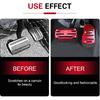 2 PCS Automatic Transmission Pedal Covers, Non-slip Car Pedal Covers, Alloy Gas and Brake Pedals Replacement Kit, Universal for Most Cars SUVs ATVs