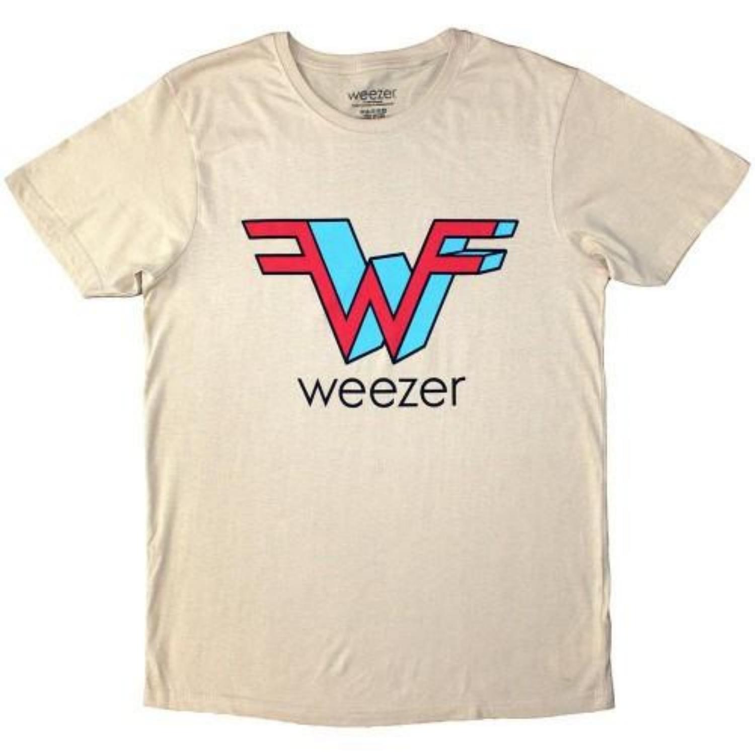 Weezer Unisex Adult Logo T-Shirt S чёрный