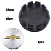 4pcs 53mm 59mm Chevrolet logo car emblem Wheel Center Hub Cap auto Rim refit dust-proof badge covers sticker styling accessories