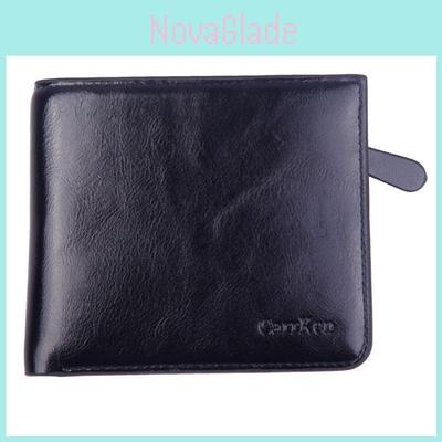 Timeless Design Men's Pu Leather Cowhide Bifold Wallet For Credit Cards And Id Storage