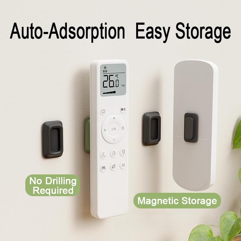 6 Pack Magnetic Remote Control Holder Self-Adhesive Wall Mount Multi‑Purpose Remote Control Support For Home Office JYSNJ04