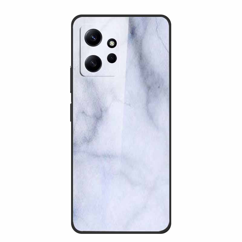 Marble For Redmi Note 12 4G Glass Case Tempered Back Cover Hard Cases For Xiaomi Redmi Note12 4G Protective Shell Colorful Capa