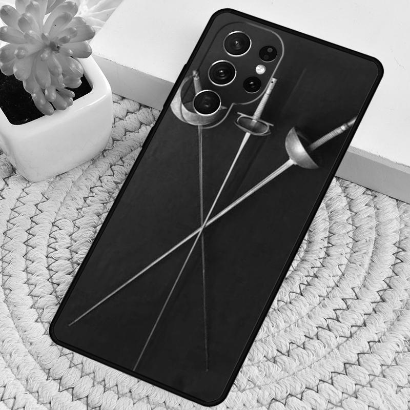 Fencing Sport Phone Case for Samsung Galaxy Note 10 Pro S26 Ultra S23 S24 FE S25 S21 S22 PLUS Shockproof Cove