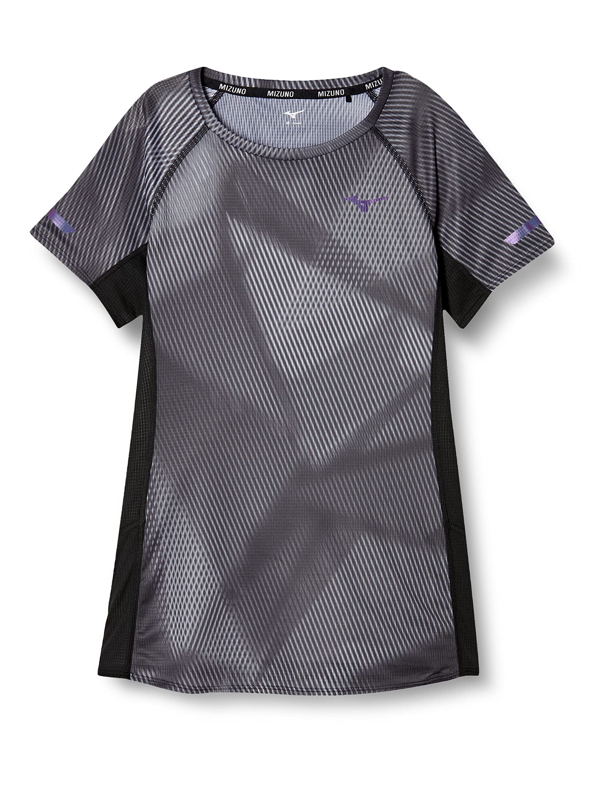 

Mizuno Short Sleeve Breathable Running Size S Size Size J2MA0220 Women s T-Shirt, Black, (Japan S), чёрный