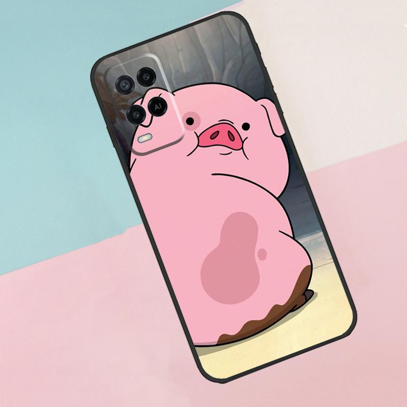 Cartoon Pig For Oppo A40 A60 A80 A18 A38 A58 A78 A98 A79 A16 A76 A96 A15 A74 A94 A54 A77 A17 Phone Case