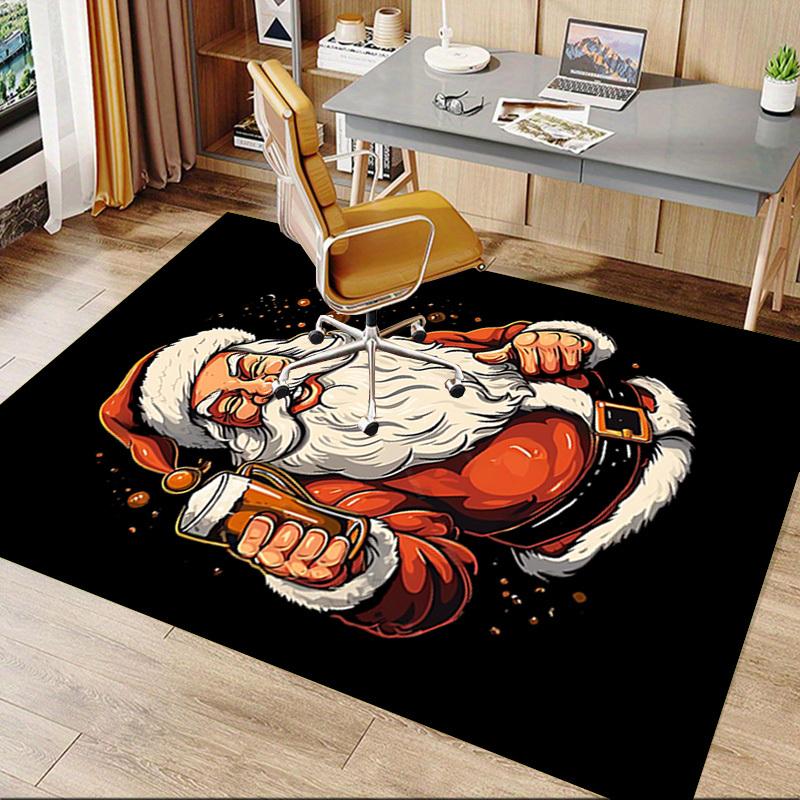 1 Stück Weihnachtsmann Bier Teppich, Büroteppich Außenmatte Heimdeko Bereichsteppich Festival
