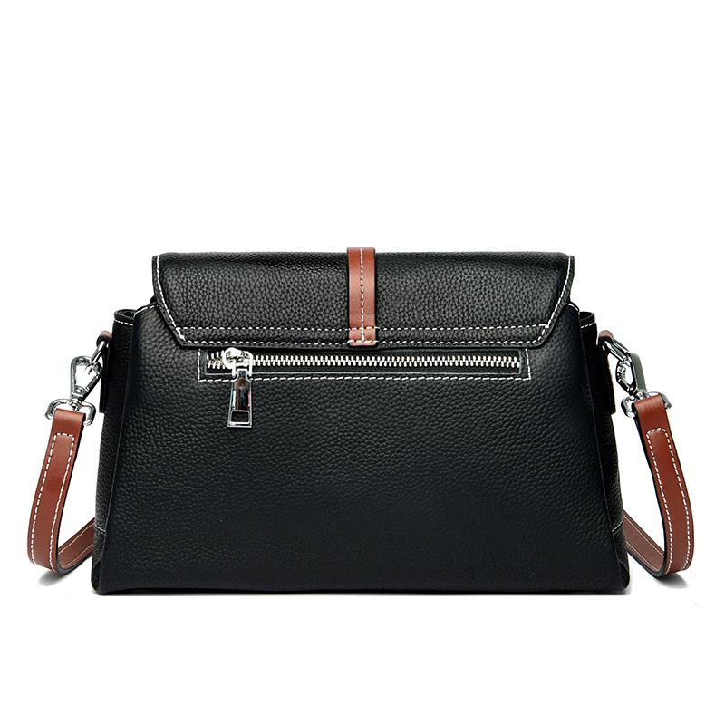 Skin Feeling Soft Genuine Leather Shoulder Messenger Women 100%Cow Leather 2023 Fashion Female Crossbody Bag Lady Quality Purses