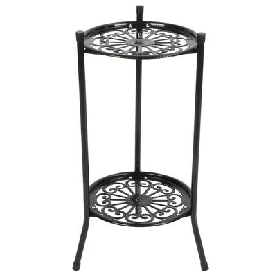 2‑Tier Metal Plant Stand Flower Pot Holder Display Shelf Rack Home Decoration Garden Accessories