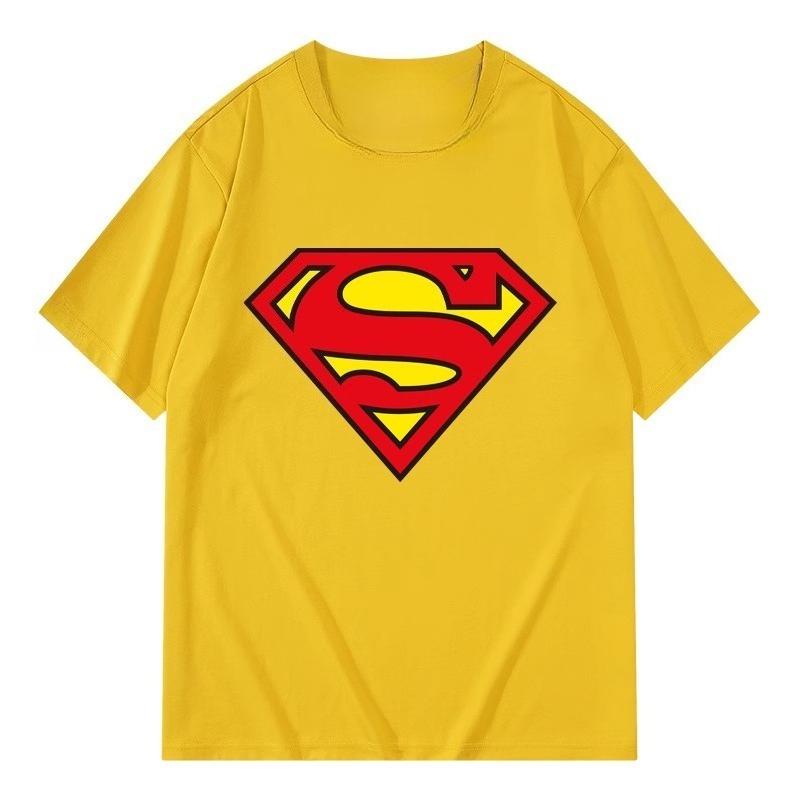2026 Hot Selling Fashion New Superman Cotton Short Sleeved Tshirt Mens Marvel Loose Casual Simple Style Trend Forefront