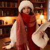Schal Damen Herbst und Winter Koreanische Version Vielseitig Rot Verdickt Warm Neu Hochwertig Übergroßer Schal