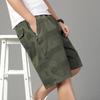 Big Size Men's Casual Shorts Summer Light Weight Shorts Outdoor Sports Cool Breathable Beach Relaxed Fit Cotton Cargo Shorts