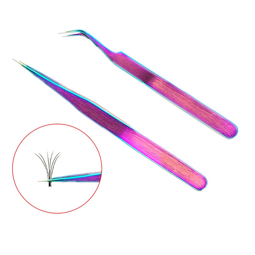 2 Pcs Ingrown Hair Eyebrow Shaping Eyelashes Extension Straight