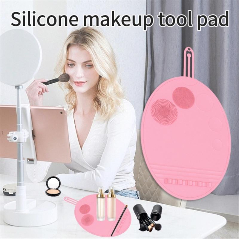 Multifunkční silikonový čistič štětců Silikonový čistič kosmetických štětců Snadno použitelná podložka na štětce na make-up