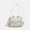 Y2K Ita Bag Cat Pu Backpack – Foldable, Adjustable Strap, Secure Zipper, Preppy Style Cute Schoolbag