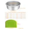 4/6/8/10 Inch Removable Bottom Aluminum Round Cake Pan Baking Tray Layer Tier Cake Pans Cheesecake Tin Kitchen Tools      10110
