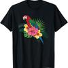 Vintage Aloha Hawaiian Parrot Macaw T Shirt - Men's Summer Cotton Graphic Tee