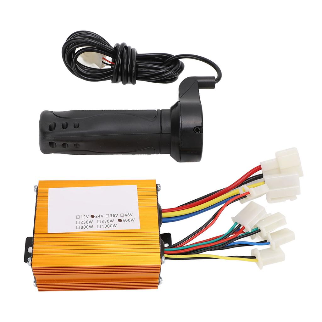 Motor Speed Controller Throttle Grip Set 24V 500W Brush Motor Control Box for Electric Bike Tricycle
