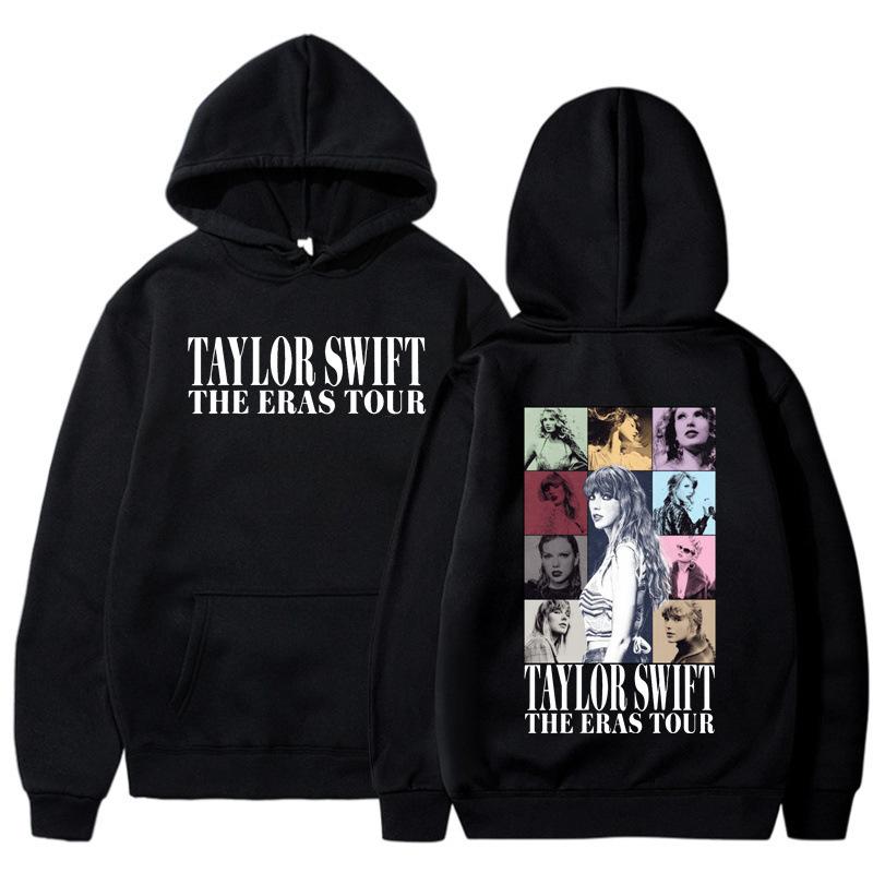 Autumn and Winter New American High Street Taylor Couple with the Same Spoof Character Letter Graffiti Hooded Sweater