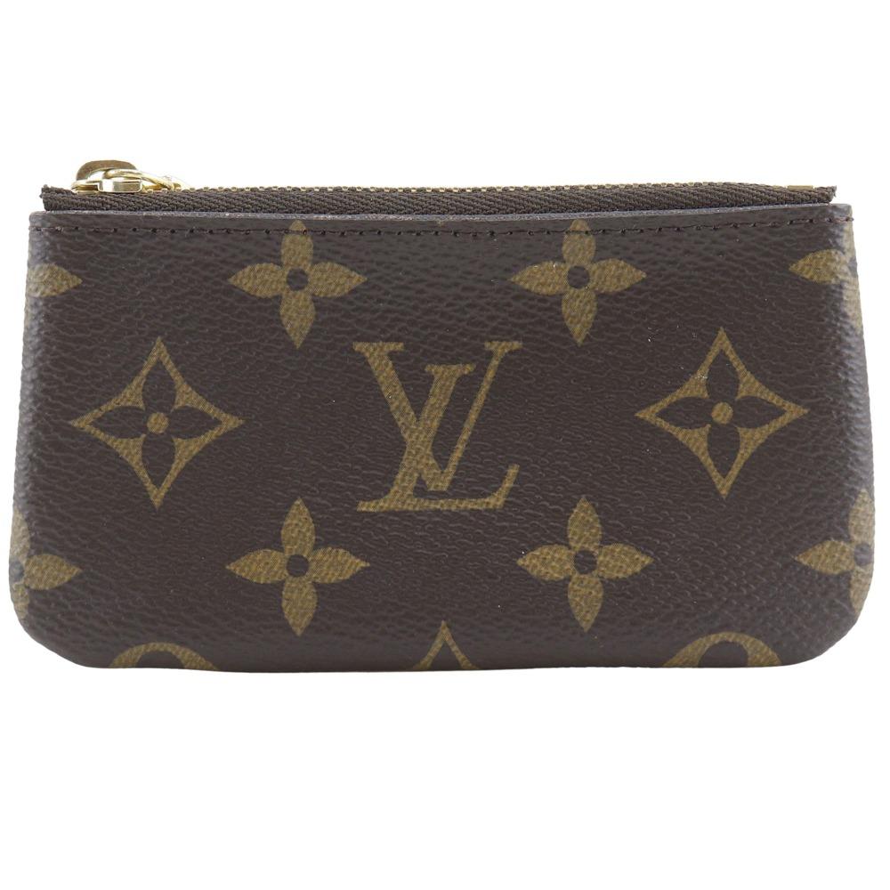 Louis Vuitton Pochette Cre Coin Purse M62650 Brown Monogram Canvas Unisex Used