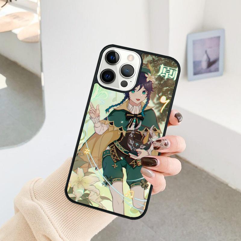 Spiel Genshin Impact Venti Niedliche Handyhülle Für iPhone 17 Air 16 15 14 11 12 13 Pro MAX Plus Hülle Cover Schale
