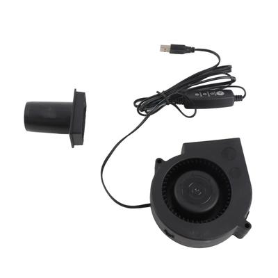USB Blower Fan 3.8in 3 Speed Mode DC5V Brushless 3800 RPM 22 CFM Computer Cooling Fan for PC Electronics 3D Printer