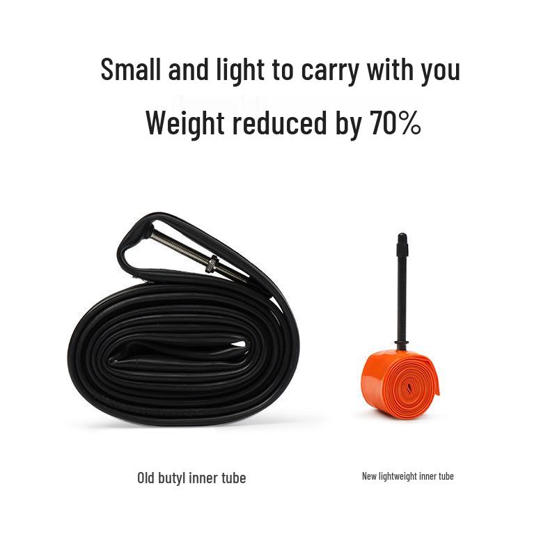 SUKOU TPU Puncture-Resistant Ultra-Light Road Bike Inner Tube, French Valve, 700x23-28C, 28g