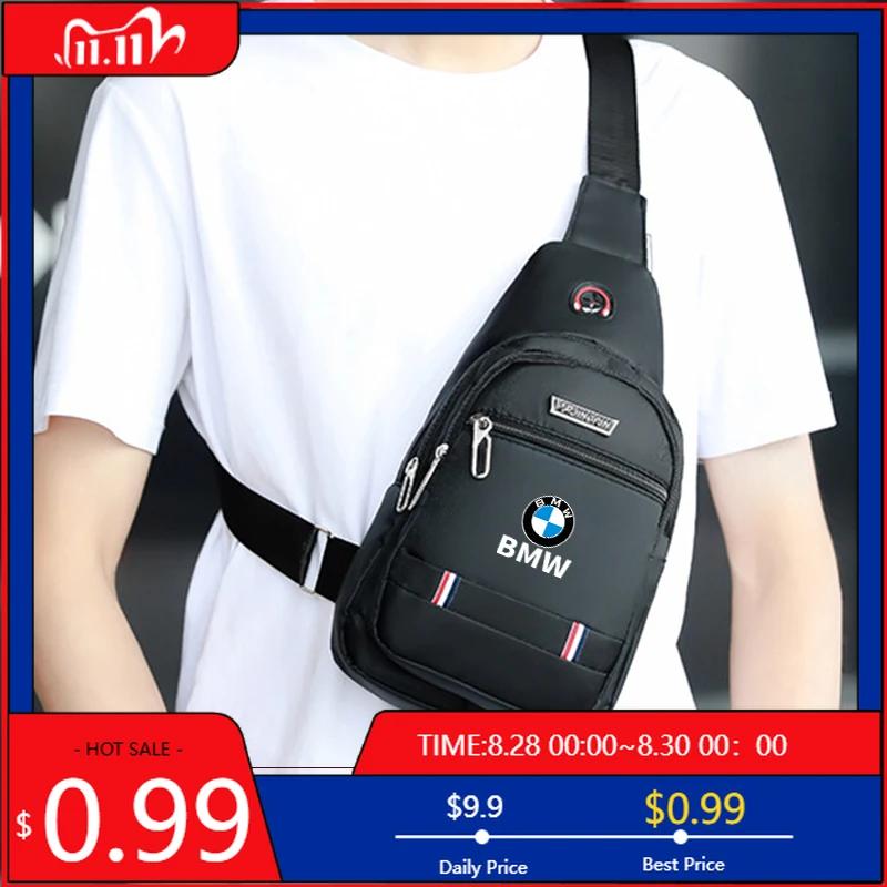 BAAW1 Car Sticker For BMW Car Men Chest Bag Crossbody Shoulder Purse Coin Wallet Accessories For BMW E46 E90 E60 F10 E39 F30 E36 F20 E