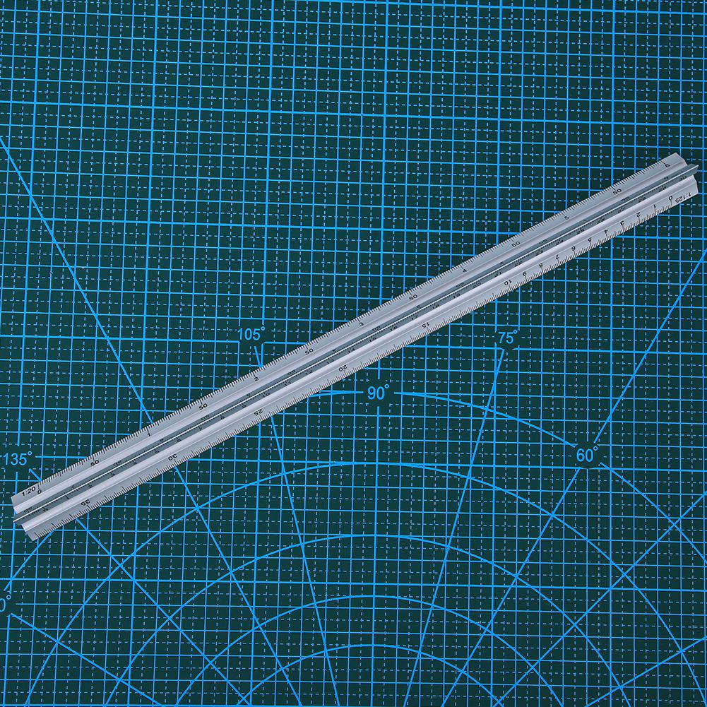 Χάρακας τριγωνικής ζυγαριάς 30cm Χάρακας μέτρησης από κράμα αλουμινίου Πολυλειτουργικός μηχανικός