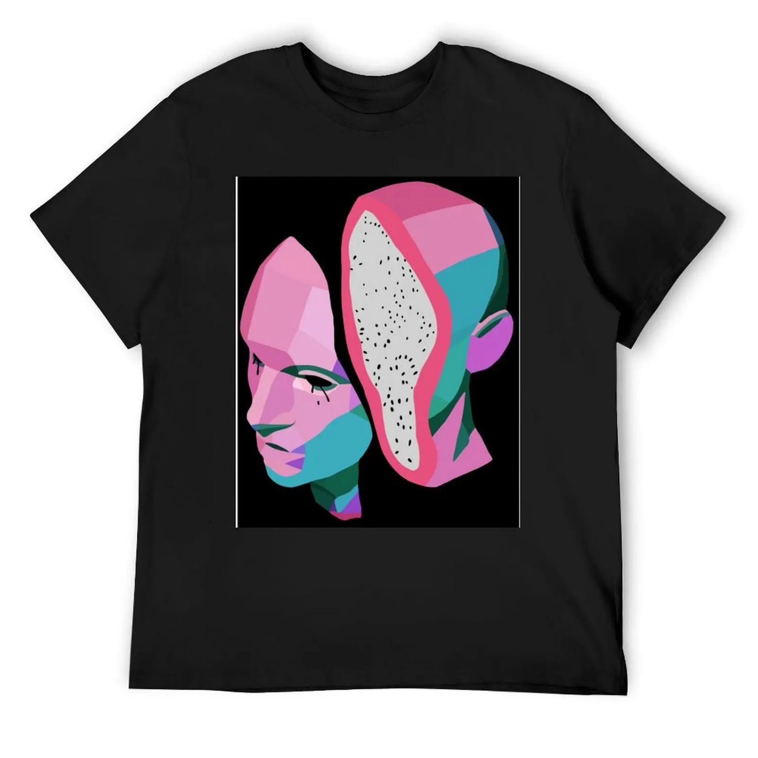 

Dragon Fruit T-Shirt animal prinfor boys baggy shirts customizeds plus size men clothing XXXXXL чорний