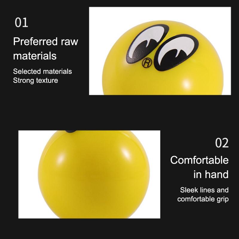 Universal Black Yellow Moon Eyes Racing Stick Shifter Lever Car Gear Knob Manual Automatic Acrylic Auto Shift For Car Styling